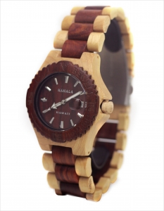 New KAHALA store Handmade Wooden Watch ~ Red Sandalwood